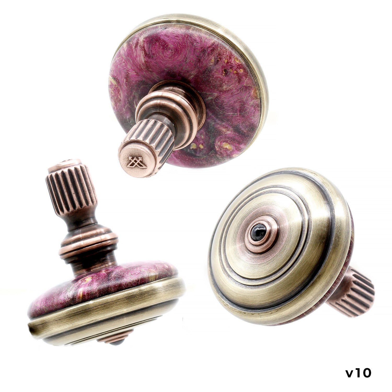 Spin Top - Metal & Wood