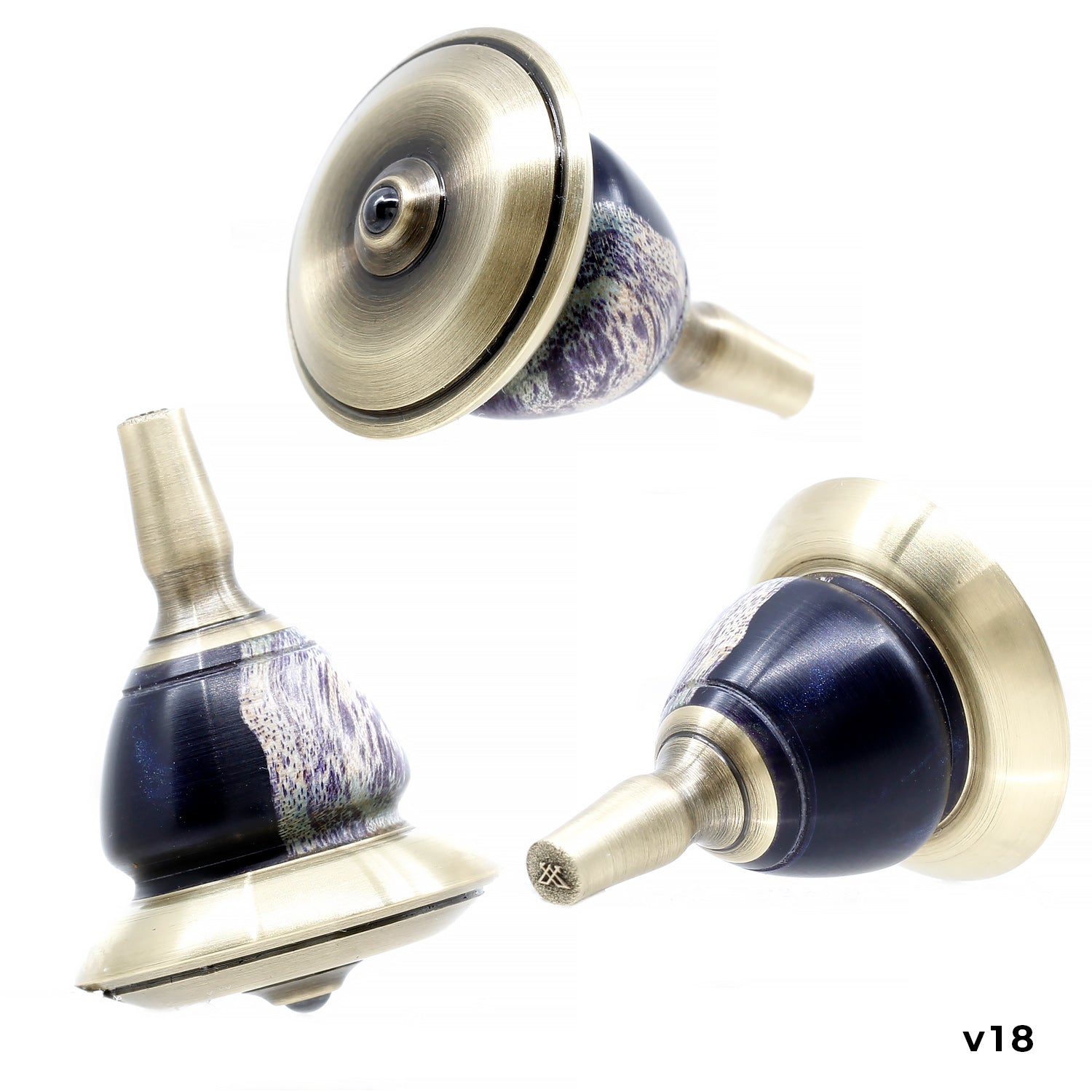 Spin Top - Metal & Wood