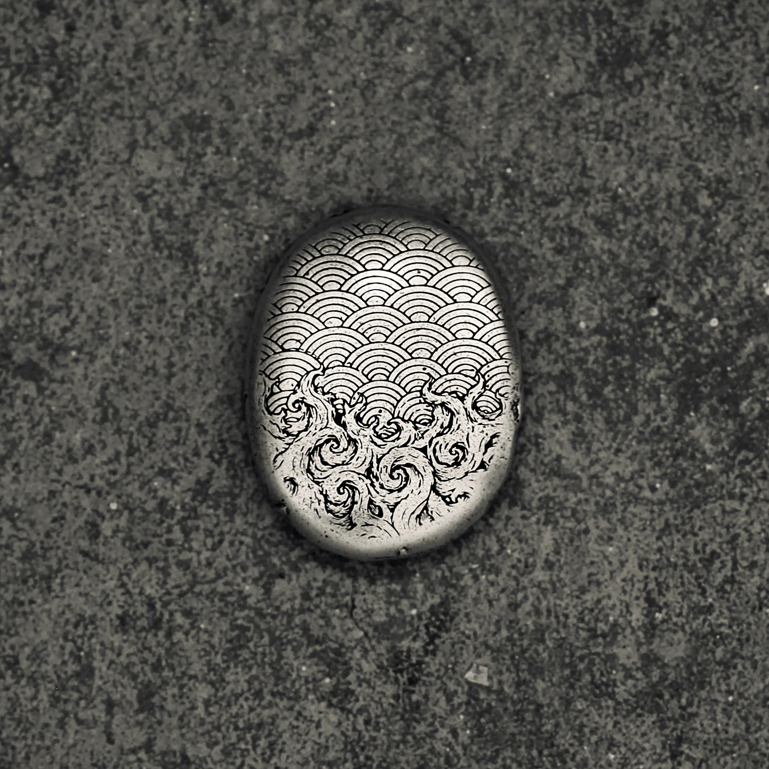 Worry Stone | Seigaiha